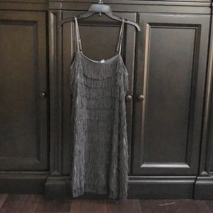 Gray flapper dress